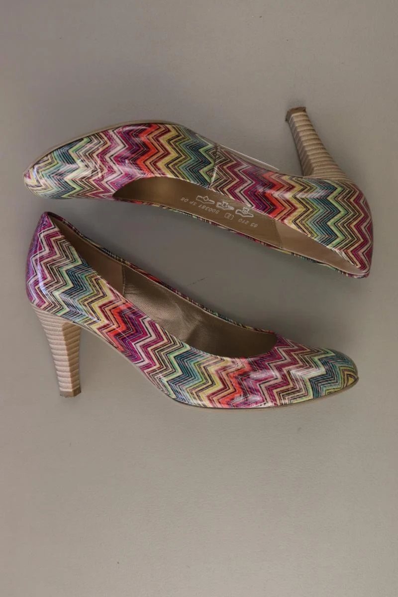 Gabor Pumps Gr. 38 gestreift mehrfarbig aus Leder