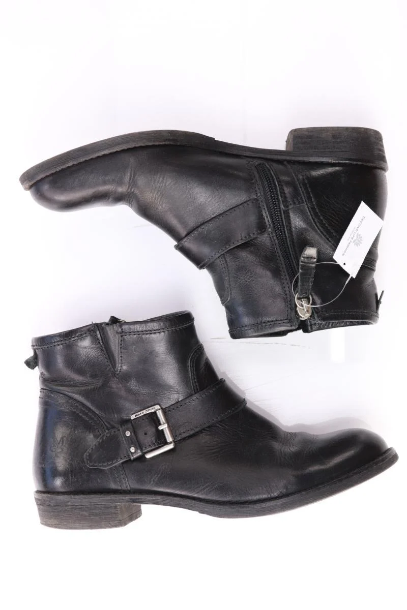 Marc O'Polo Leder Stiefelette Gr. 5,5 Gr. 38 schwarz