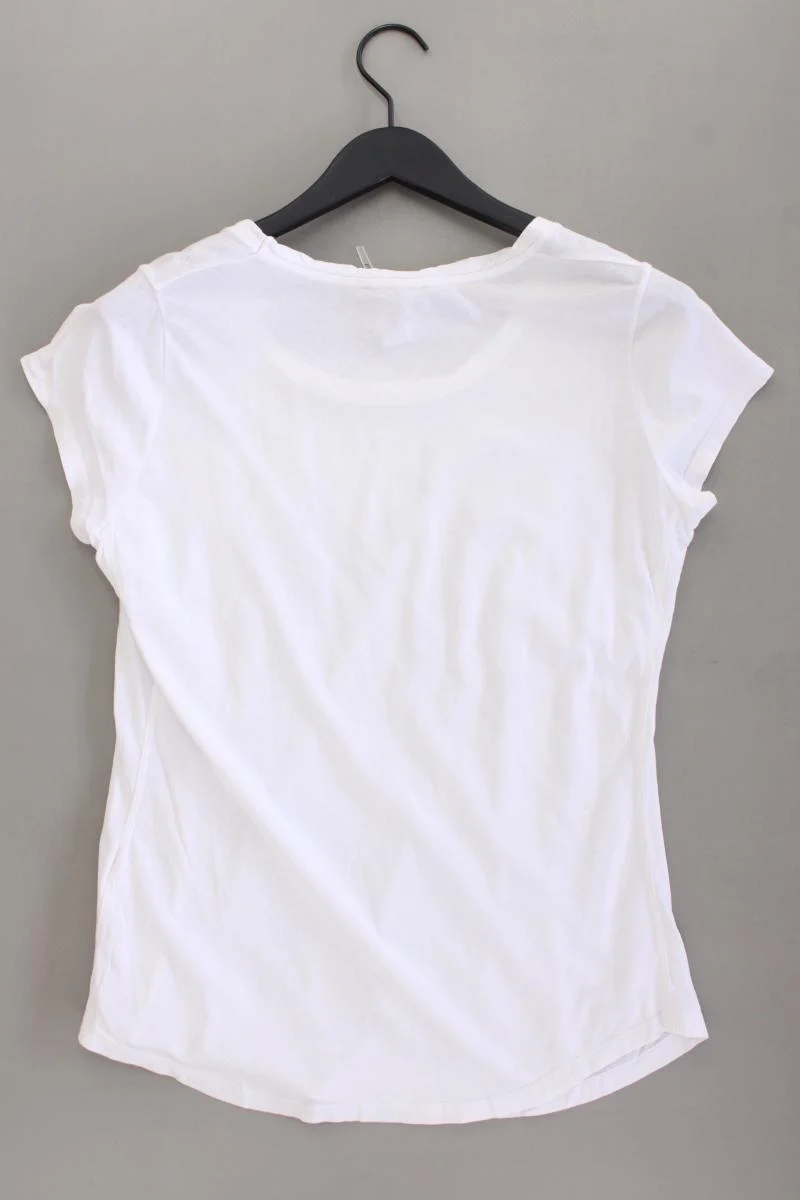 Cinque Printshirt Gr. 38 Kurzarm weiß aus Baumwolle