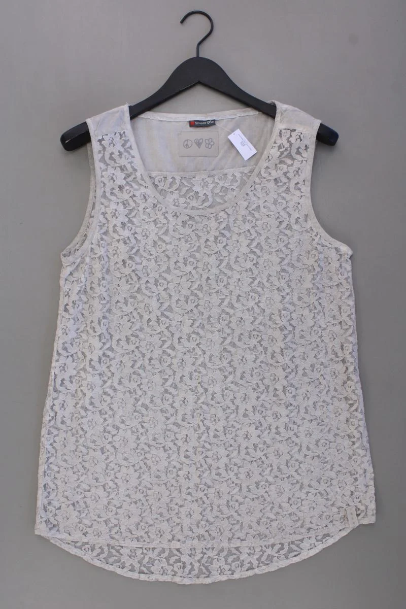 Street One Spitzentop Gr. 42 creme