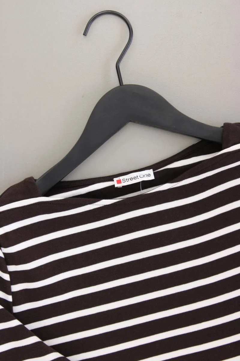 Street One Ringelshirt Gr. 38 gestreift 3/4 Ärmel braun