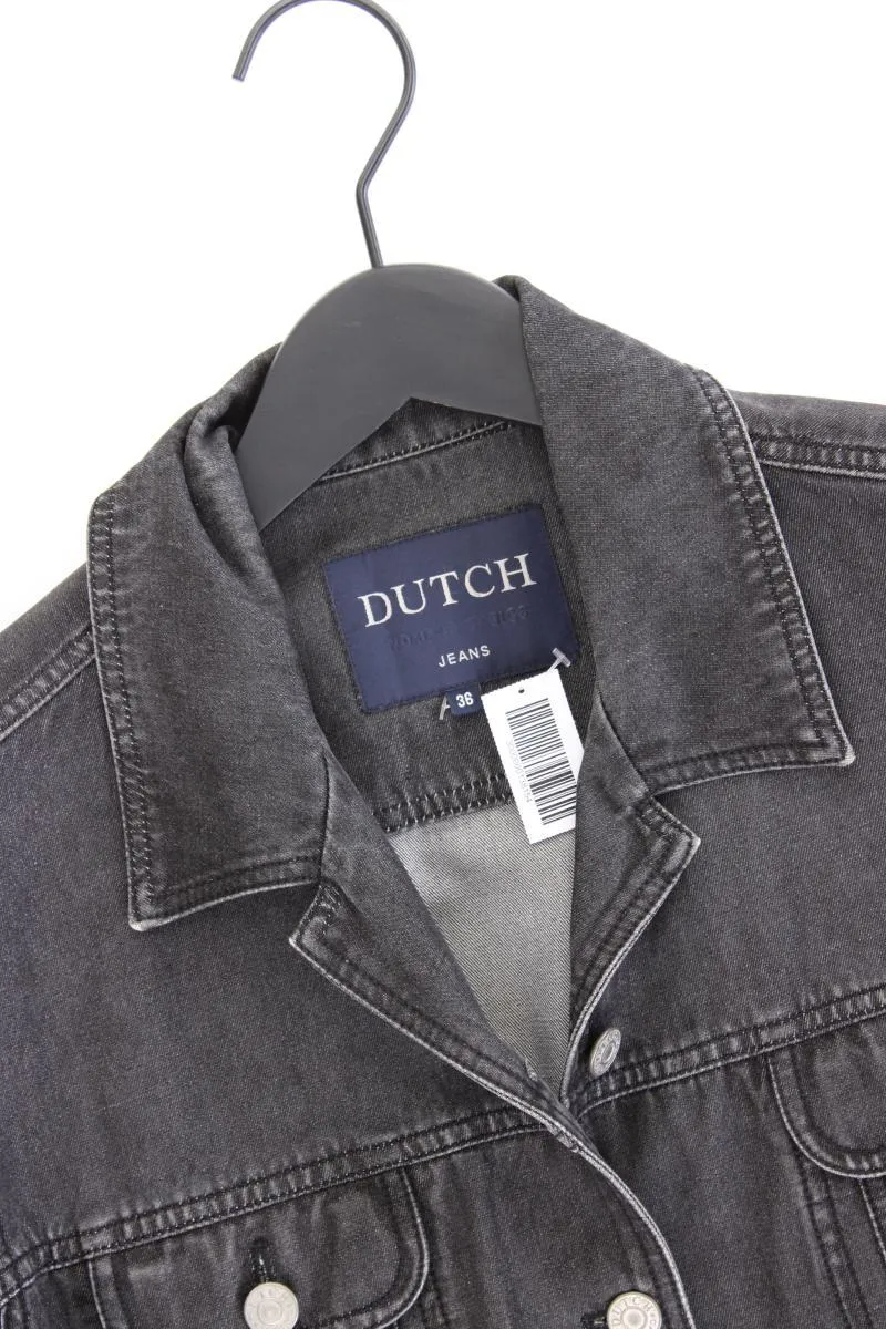Jeansjacke Gr. 36 grau aus Baumwolle