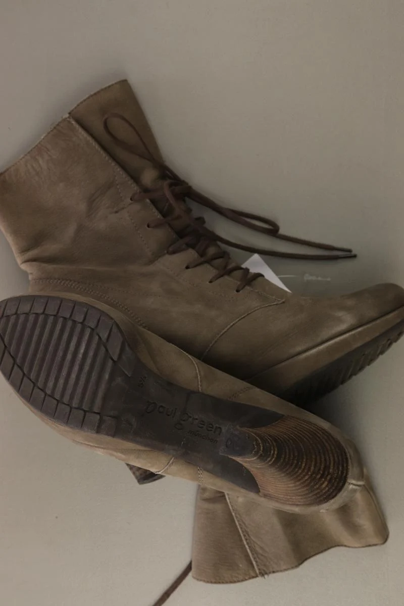 Paul Green Leder Stiefeletten Gr. 38,5 Gr. 38 grau