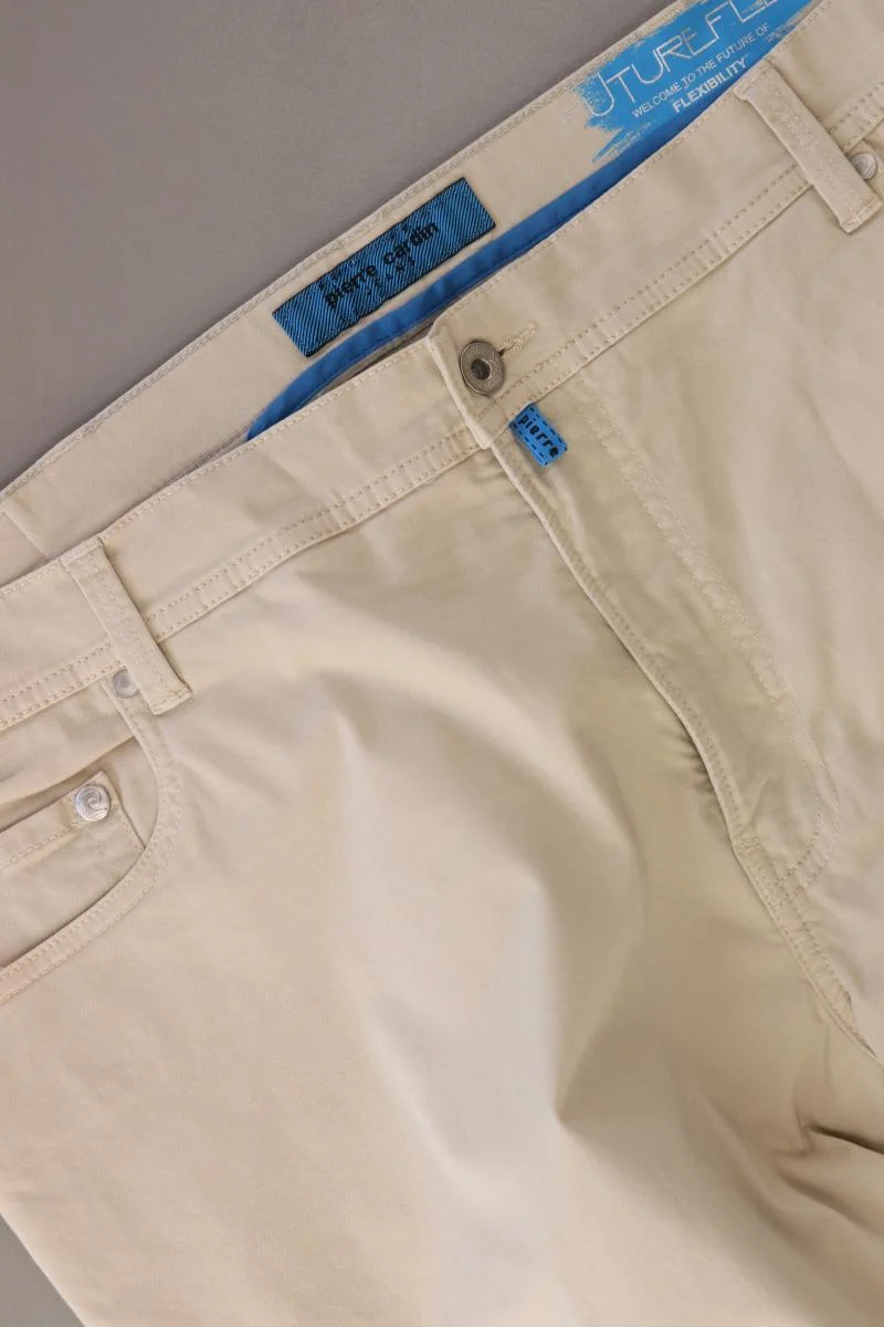 Pierre Cardin Five-Pocket-Hose für Herren Gr. Kurzgröße 28 creme aus Baumwolle