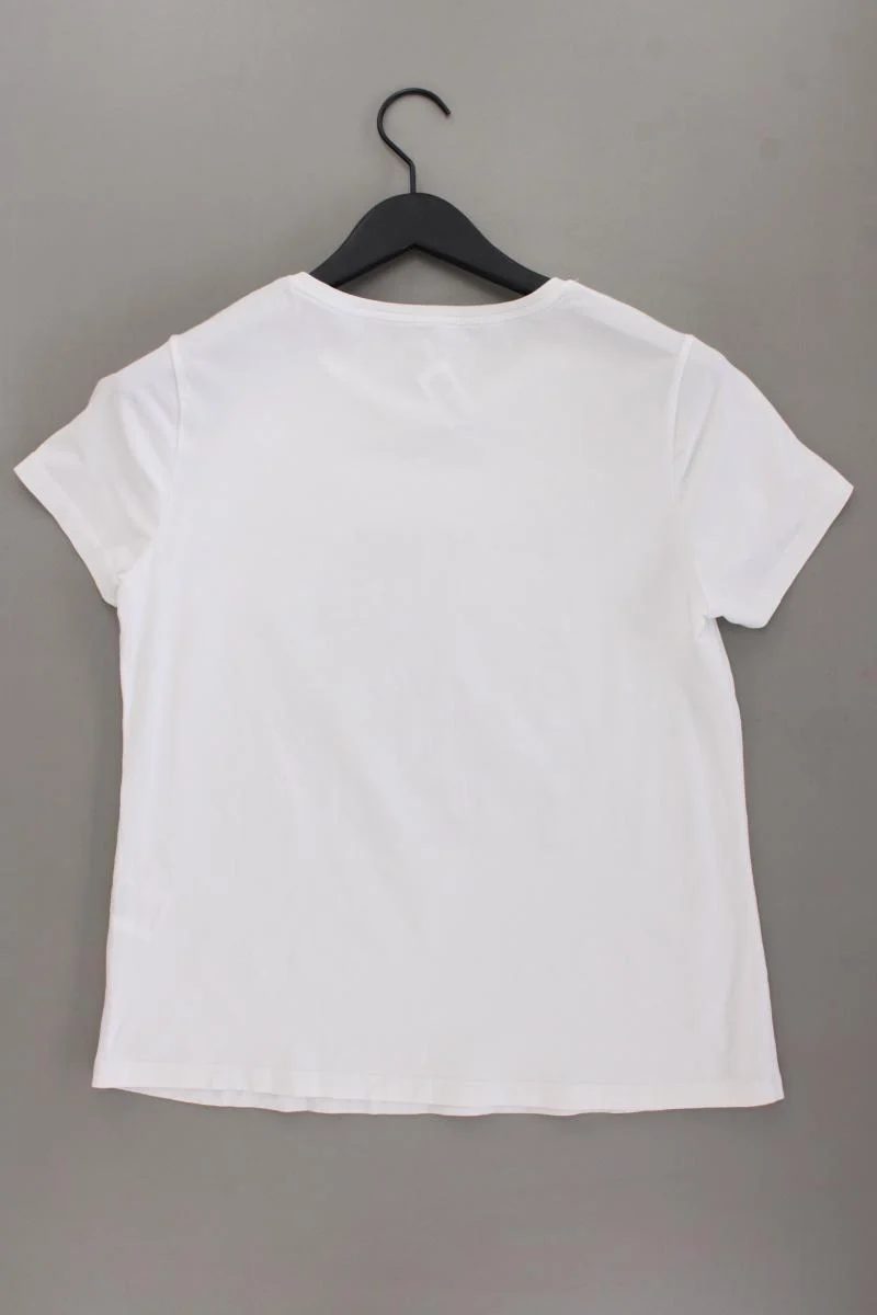 Taifun Printshirt Gr. 40 Kurzarm weiß