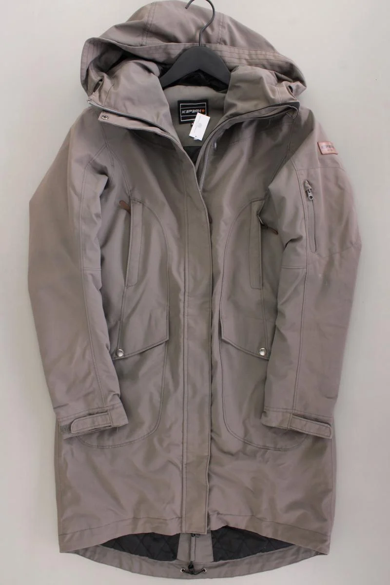 Icepeak Wintermantel Gr. 36 grau aus Polyester