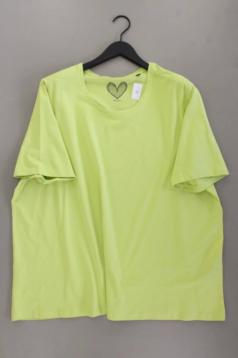 Ulla Popken T-Shirt Gr. 54/56 Kurzarm grün aus Baumwolle