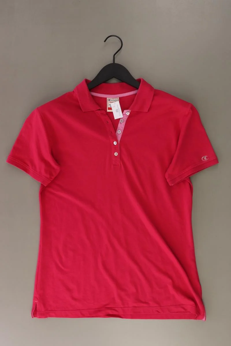 Champion Poloshirt Gr. XL Kurzarm pink aus Baumwolle