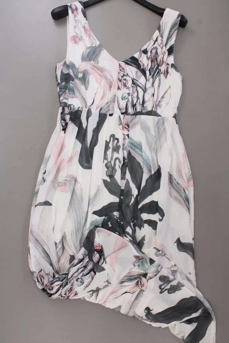 Ketu Sommerkleid Gr. L mit Blumenmuster Träger mehrfarbig aus Viskose