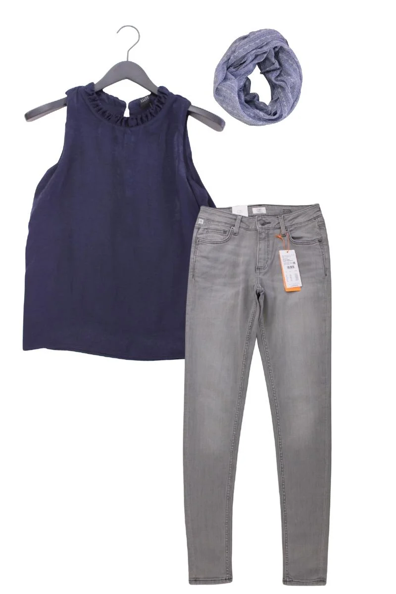 Second Hand Outfit Größe XS mit s.Oliver Black Label Ärmellose Bluse in Gr. 34