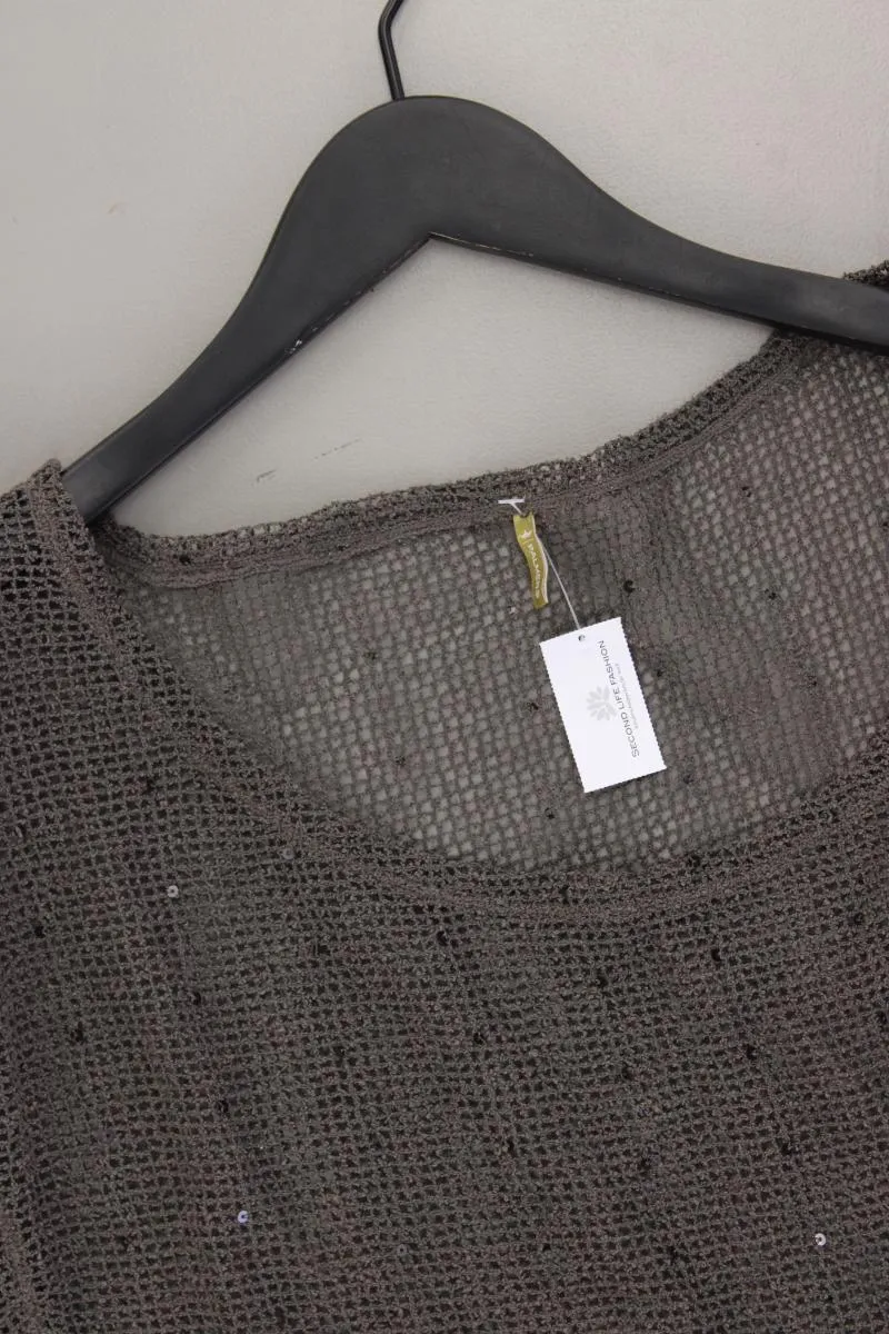 PALMERS Strandkleid Häkelshirt Gr. M Kurzarm grau