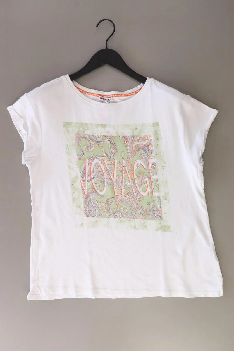 Second Hand Outfit Größe M mit Street One Printshirt in Gr. 40 und Halskette