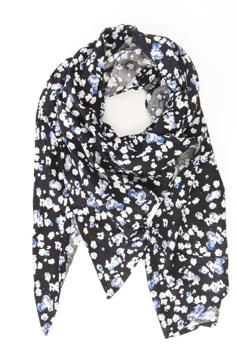 Tuch mit Blumenmuster schwarz