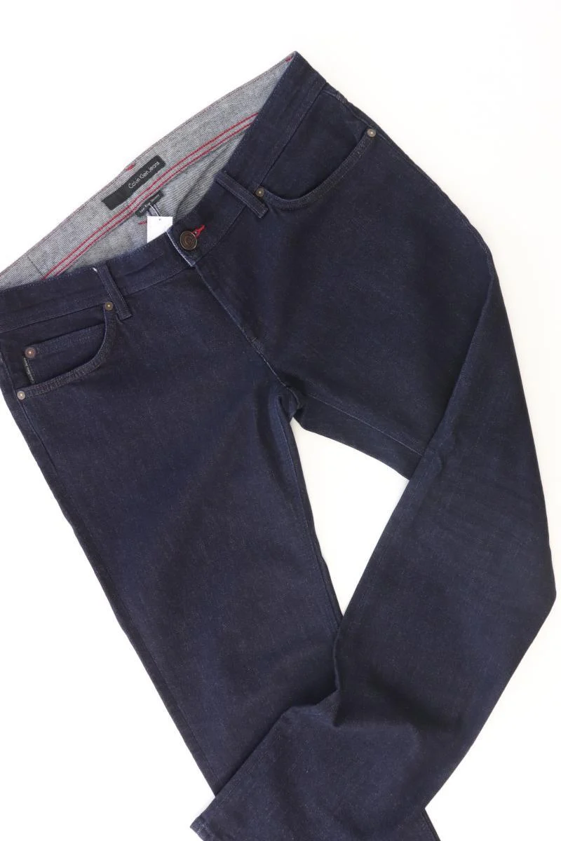 Calvin Klein Skinny Jeans für Herren Gr. W33 blau aus Baumwolle