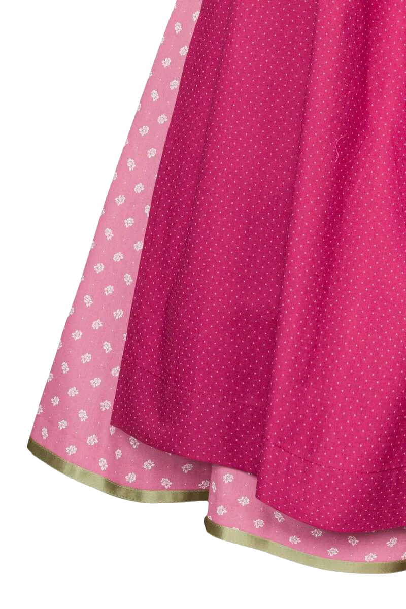 Midi Baumwolldirndl Knöpfe Perlmutt