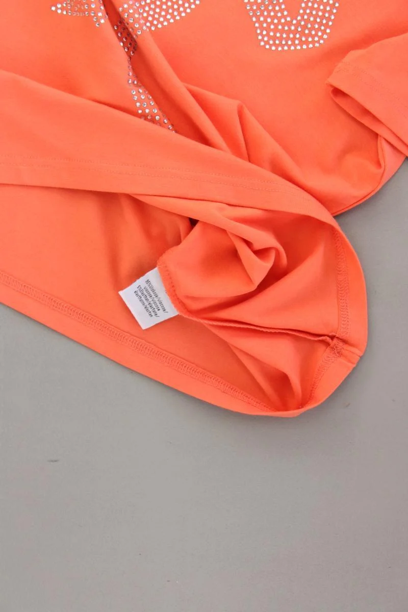Judith Williams T-Shirt Gr. 40 neuwertig Kurzarm orange aus Viskose