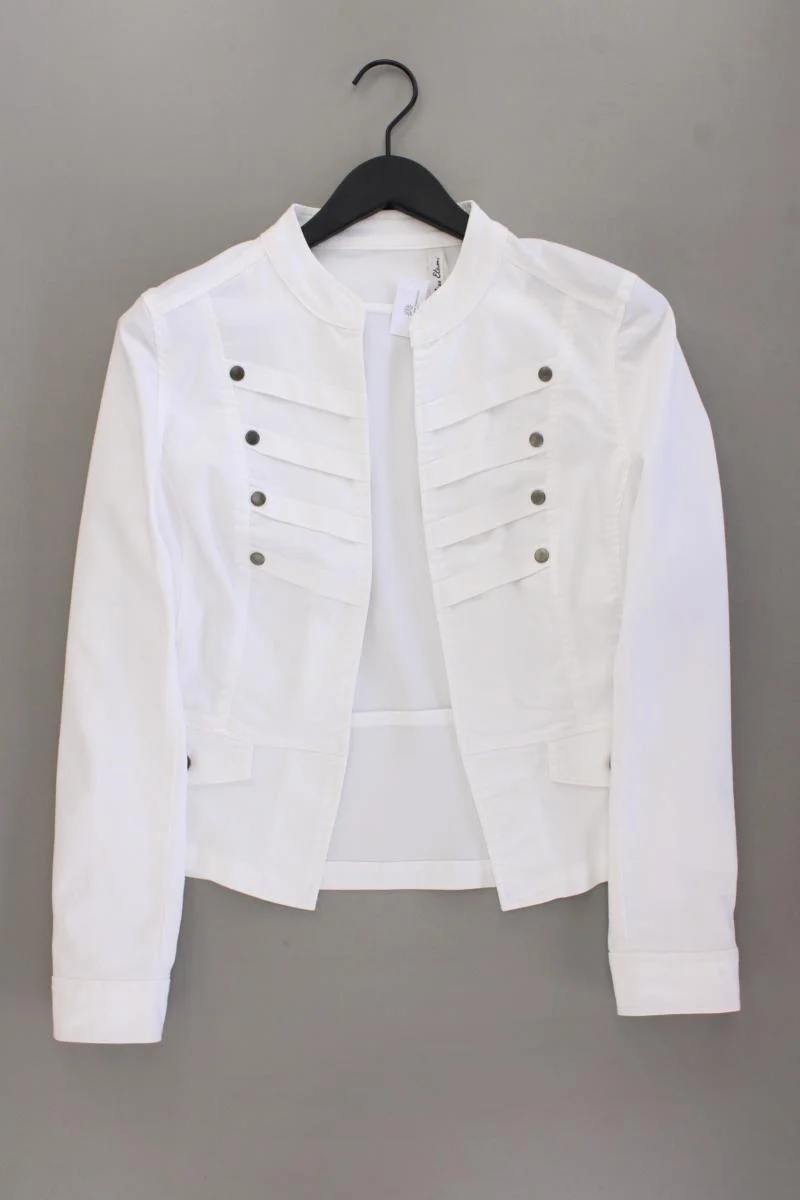 Miss Etam Classic Jacke Gr. 44 weiß aus Baumwolle