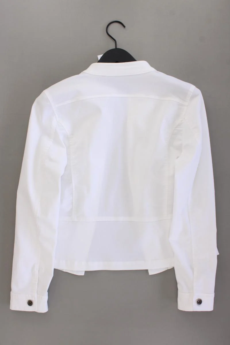 Miss Etam Classic Jacke Gr. 44 weiß aus Baumwolle