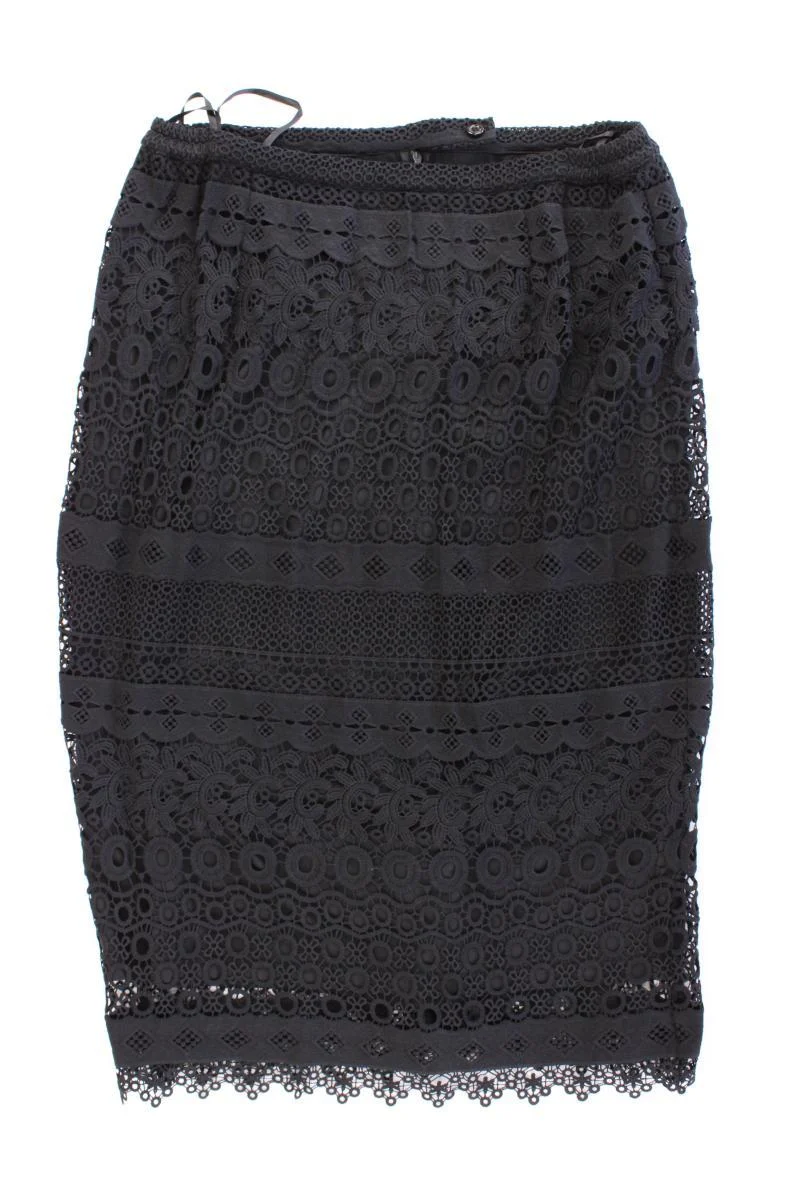 Emilia Lay Spitzenrock Gr. 44 neu mit Etikett schwarz aus Polyester