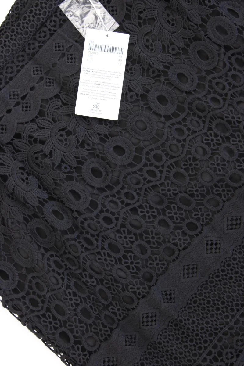 Emilia Lay Spitzenrock Gr. 44 neu mit Etikett schwarz aus Polyester
