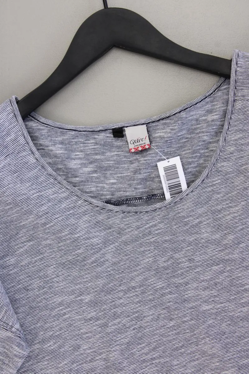 Qiero! T-Shirt Gr. 44 Kurzarm blau aus Baumwolle