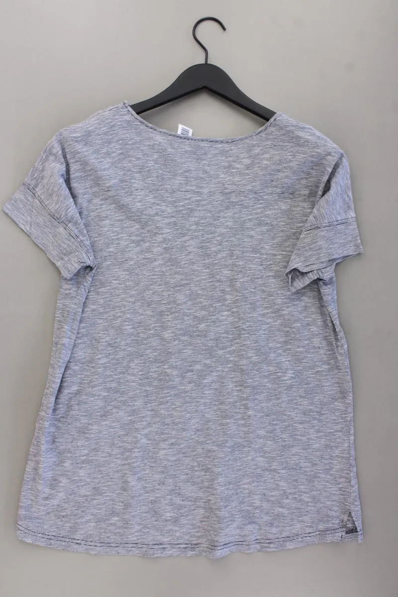 Qiero! T-Shirt Gr. 44 Kurzarm blau aus Baumwolle