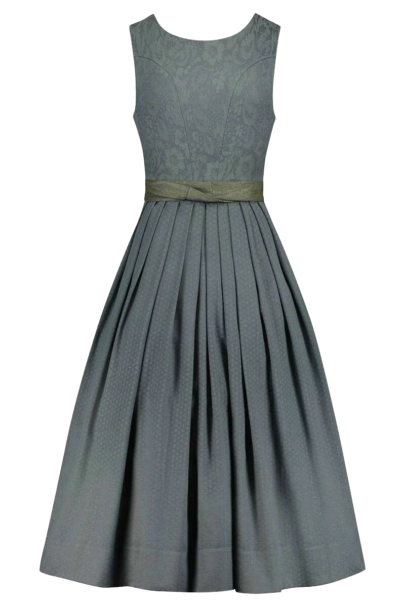 Stretchdirndl Goldfarbene Knöpfe