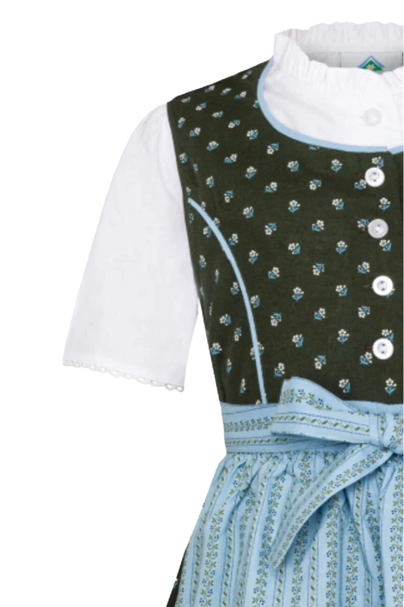 Kinder Baumwolldirndl mit Bluse