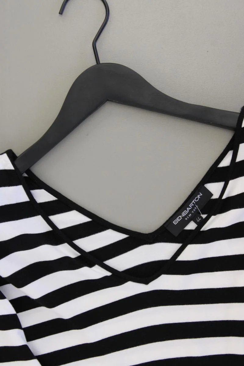 Benbarton Ringelshirt Gr. 44 gestreift 3/4 Ärmel schwarz aus Viskose