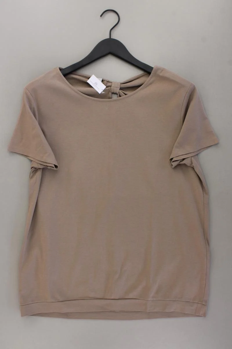 Qiero! T-Shirt Gr. 44 neuwertig Kurzarm braun aus Baumwolle