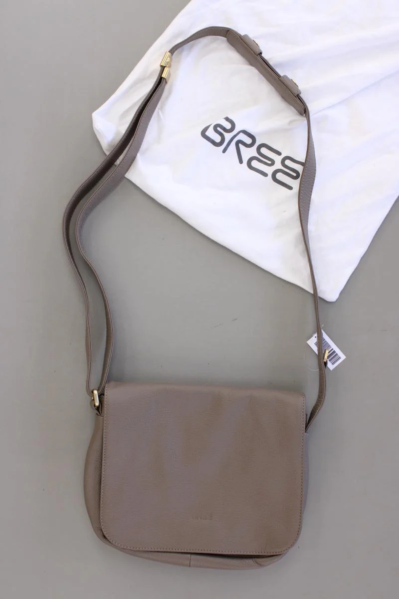 Bree Umhängetasche neu mit Etikett grau aus Leder