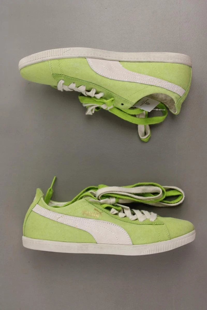 Puma Glyde Canvas Washed Low Sneaker Gr. 38 neuwertig grün aus Leder