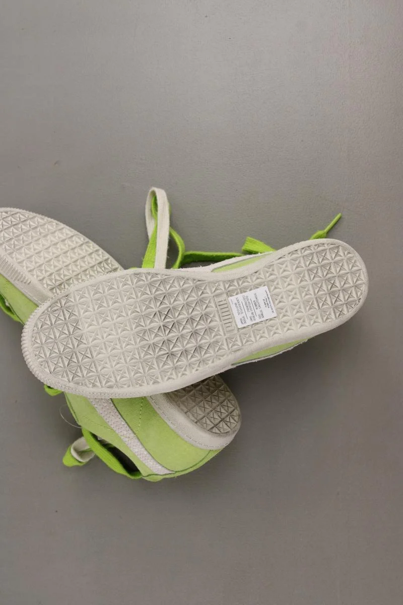 Puma Glyde Canvas Washed Low Sneaker Gr. 38 neuwertig grün aus Leder