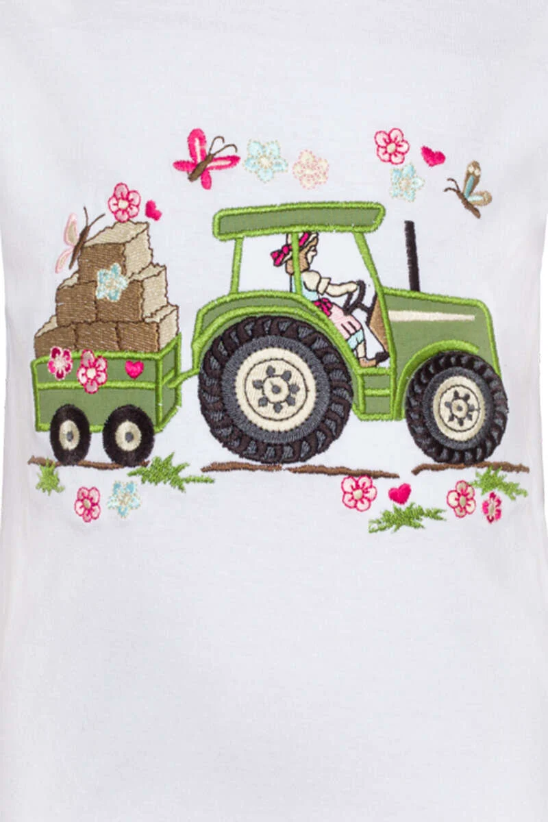 Baby Kinder T-Shirt Traktorfahrerin