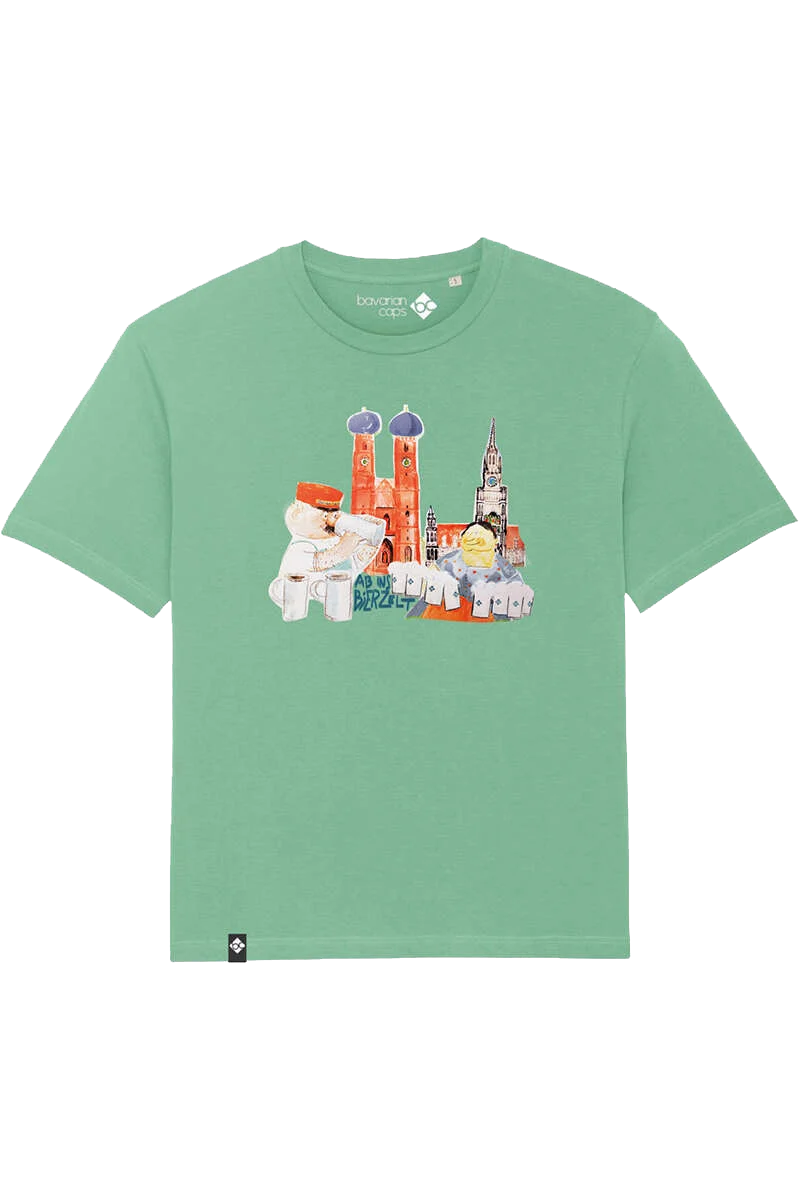 Herren T-Shirt 'AB INS BIERZELT'