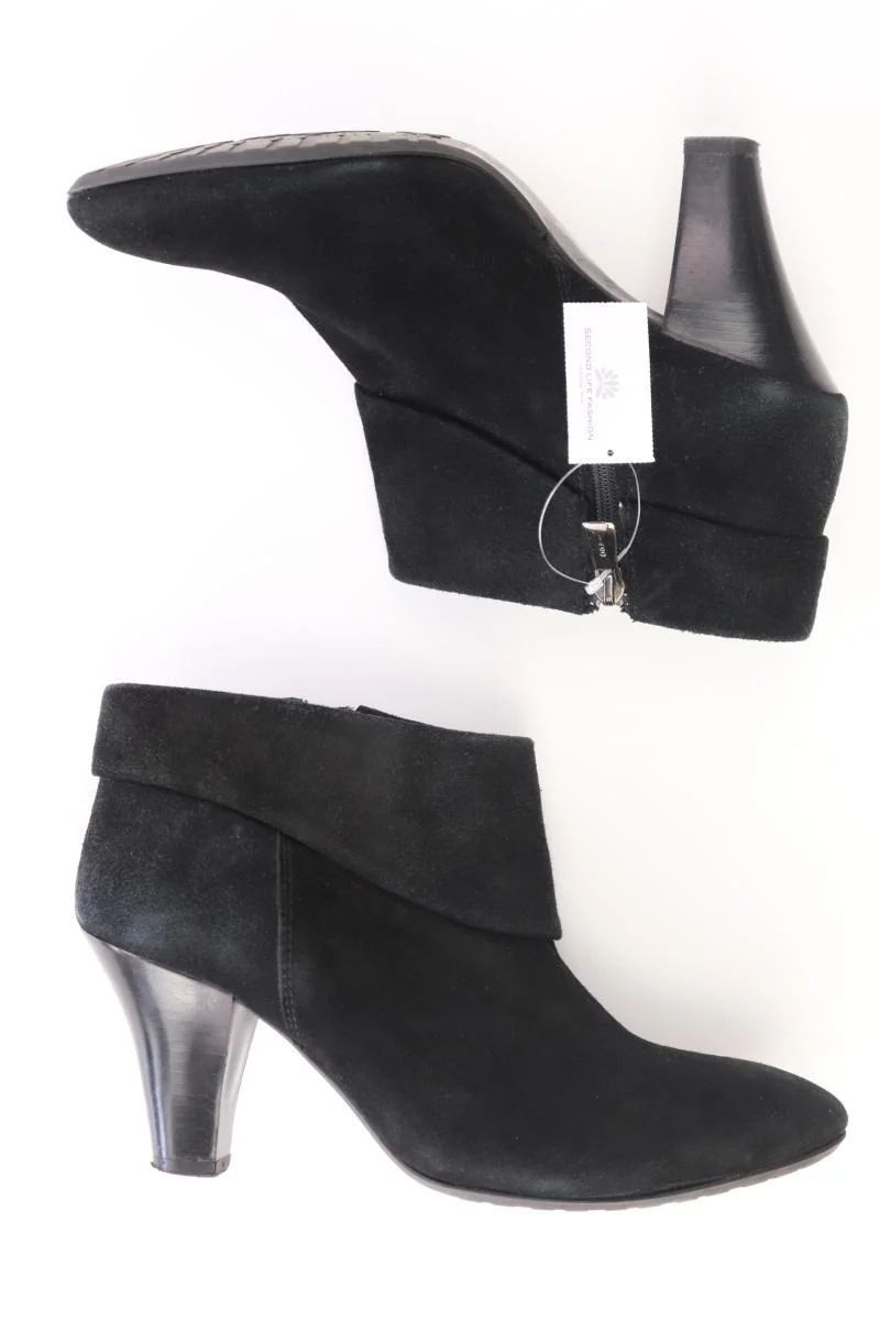 Wildleder Stiefeletten Gr. 38 schwarz