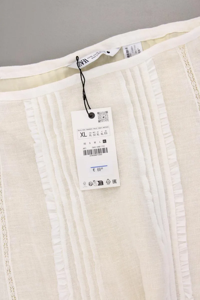 Zara Midirock Gr. XL neu mit Etikett Neupreis: 69,95€! creme aus Lyocell