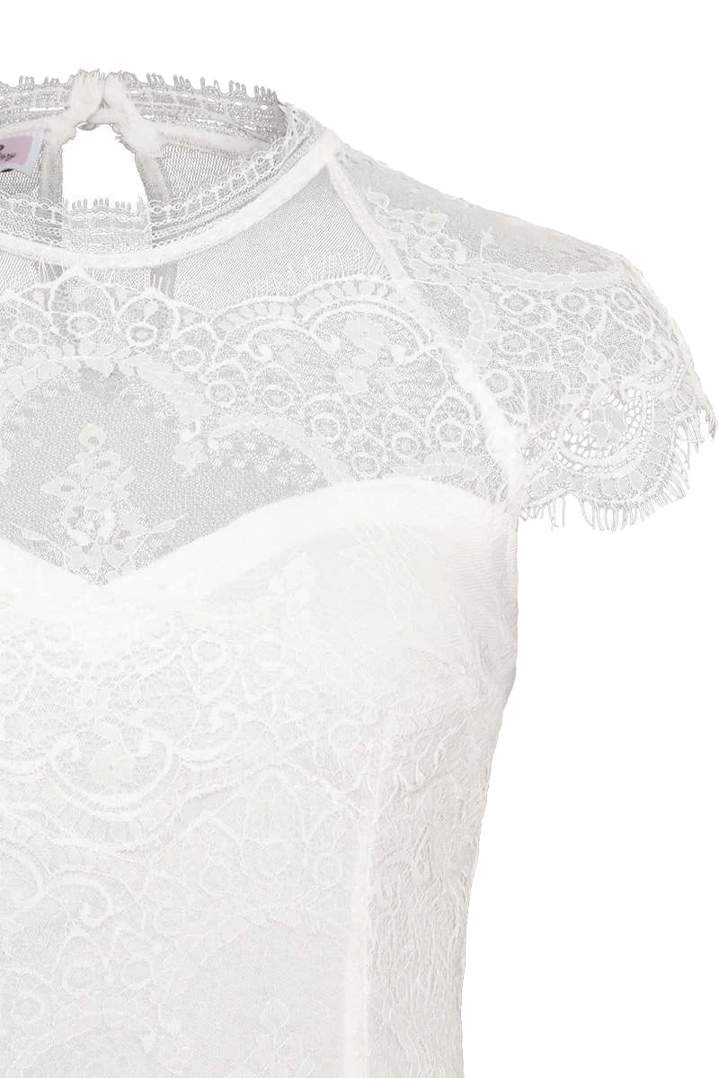 Dirndl-Spitzen-Body hochgeschlossen
