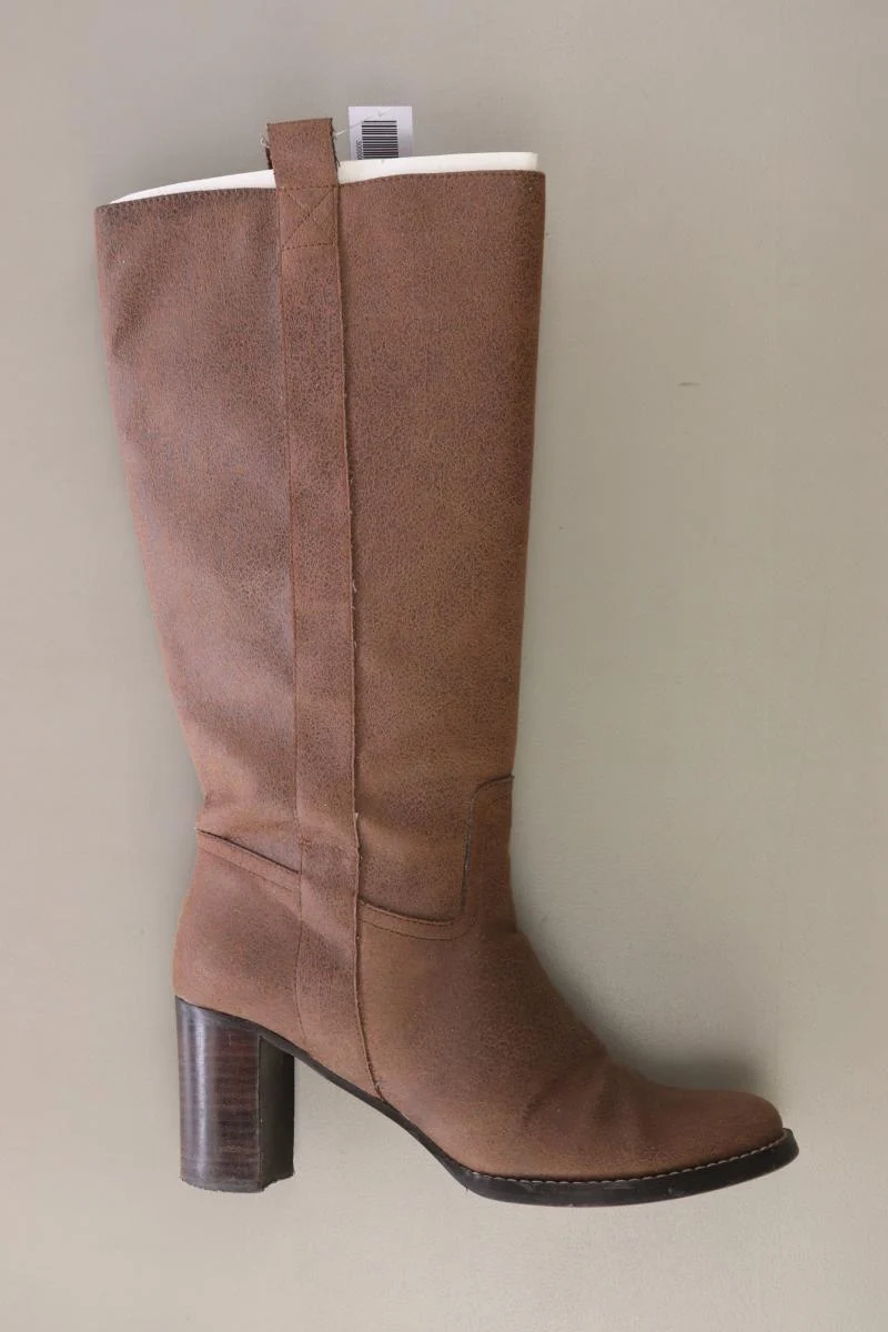 Blink High-Heel Stiefel Gr. 38 braun aus Kunstleder