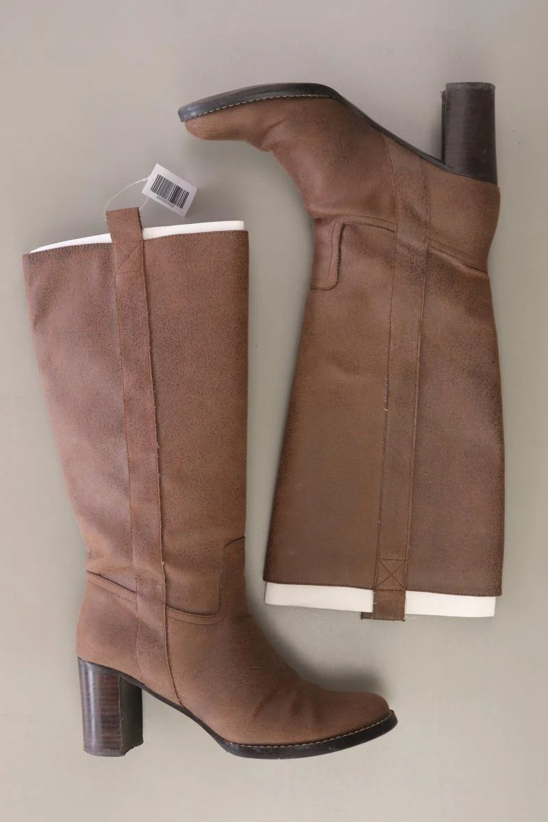 Blink High-Heel Stiefel Gr. 38 braun aus Kunstleder
