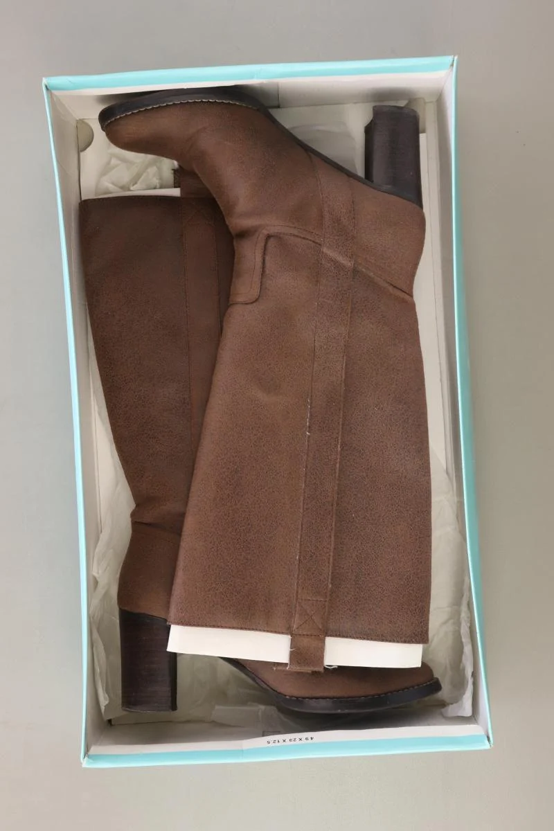 Blink High-Heel Stiefel Gr. 38 braun aus Kunstleder