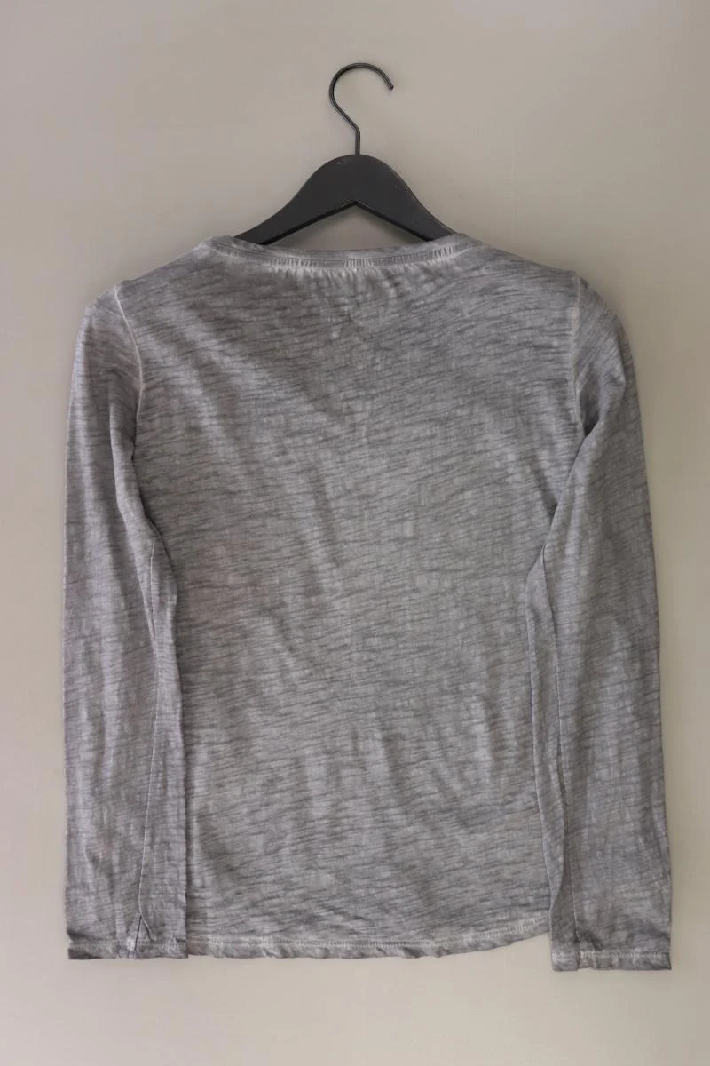 Tom Tailor Longsleeve-Shirt Gr. S neuwertig Langarm grau aus Baumwolle