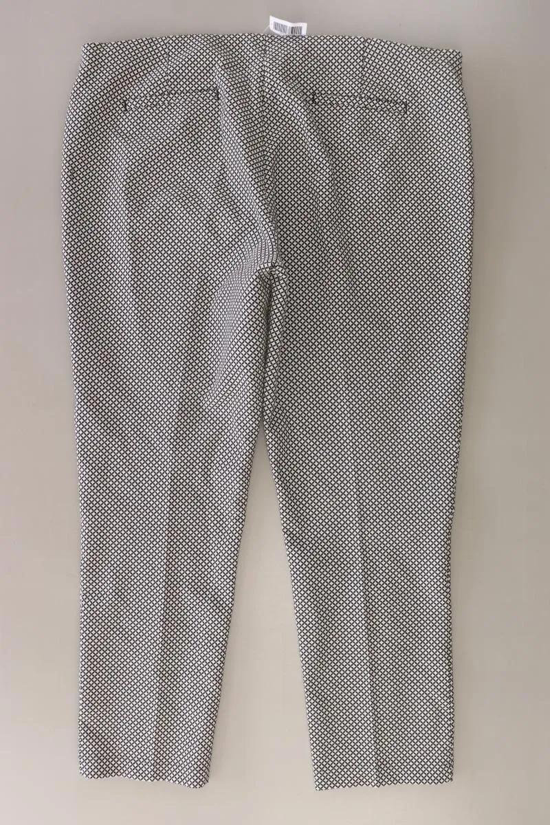 Opus Stoffhose Modell Eriko Gr. 44 geometrisches Muster grau aus Polyester