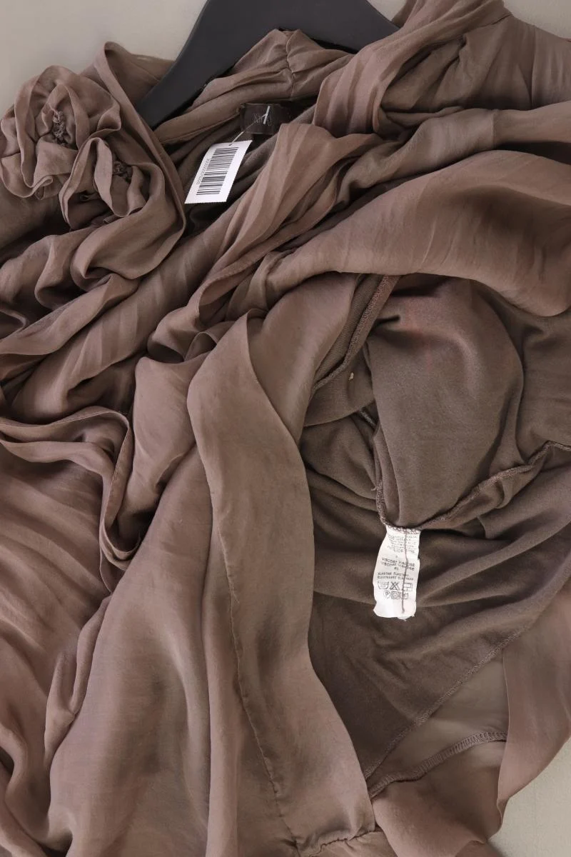 King Kong Seidenkleid Gr. M Langarm braun