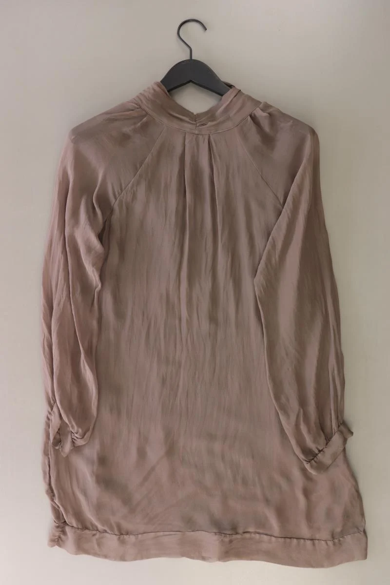 King Kong Seidenkleid Gr. M Langarm braun