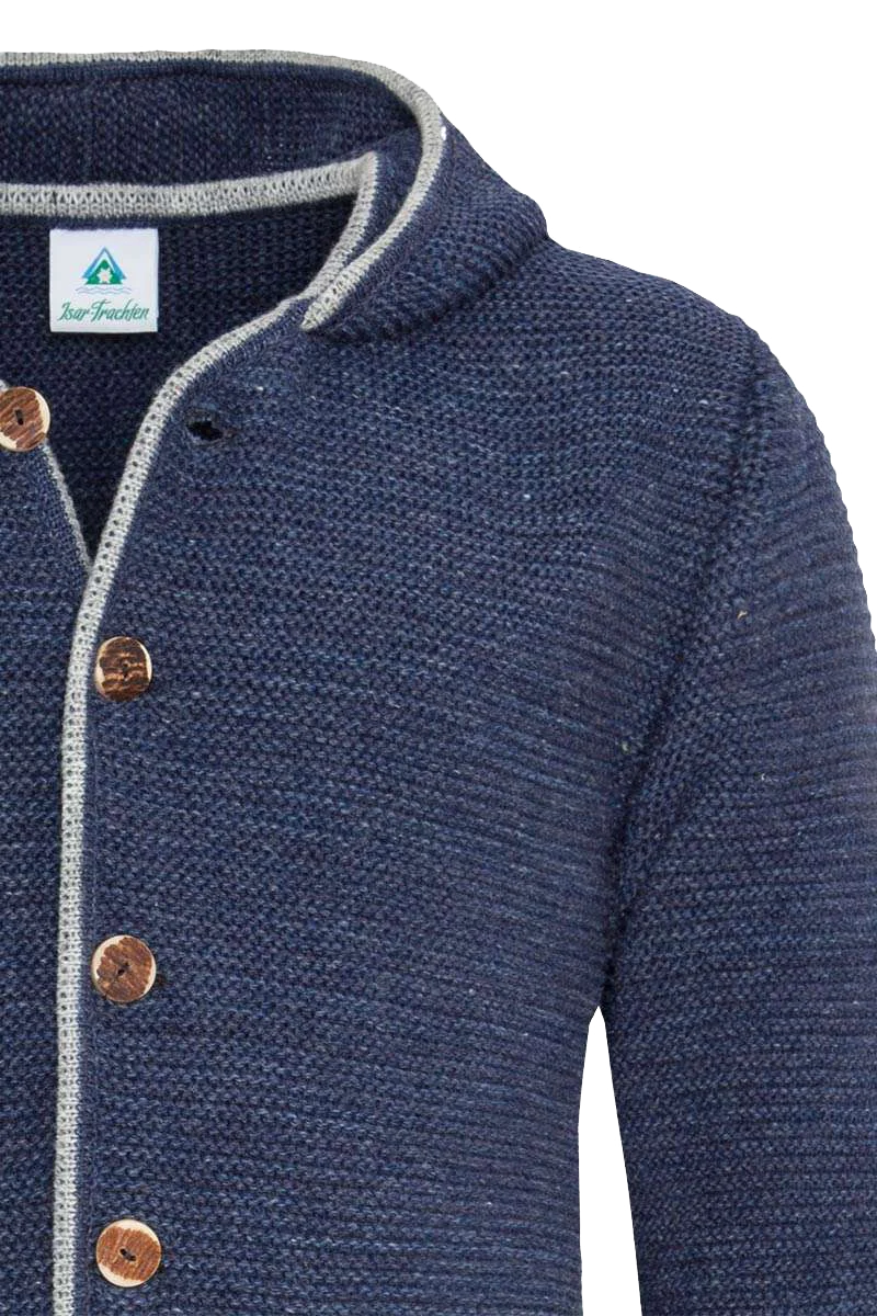 Herren Trachtenstrickjacke mit Kapuze