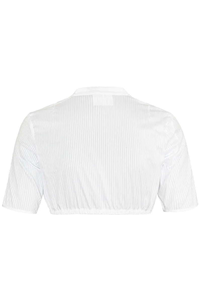 Stretch-Dirndlbluse halbarm