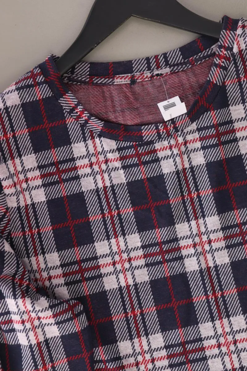 Adler Kleid Gr. 46/48 kariert 3/4 Ärmel mehrfarbig aus Polyester