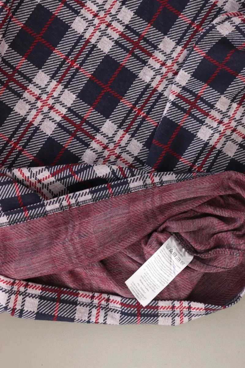 Adler Kleid Gr. 46/48 kariert 3/4 Ärmel mehrfarbig aus Polyester