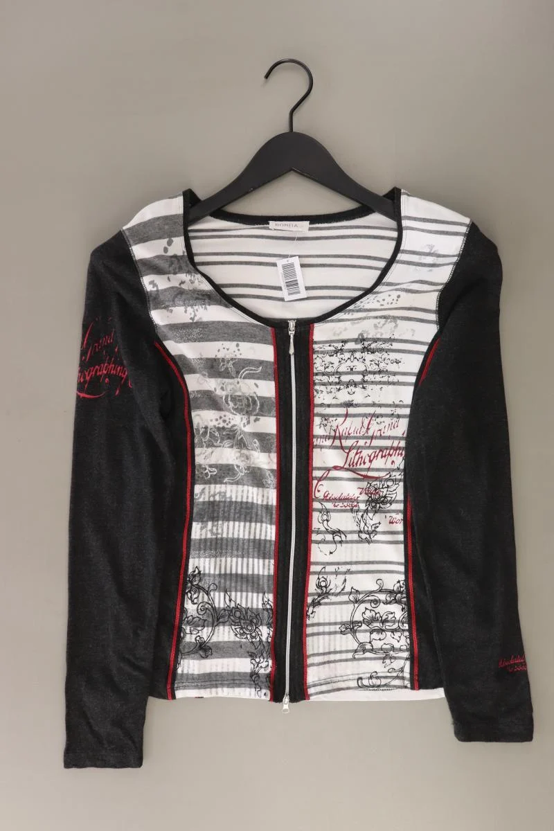 Bonita Classic Cardigan Gr. M Langarm mehrfarbig aus Viskose